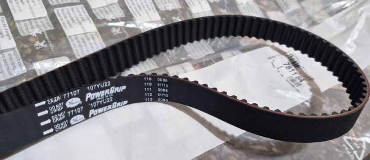 تسمه تایم پاورگریپ 107 دندانه مناسب برای پراید تیبا ساینا کوییک اورجینال اصلی