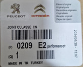 واشر سرسیلندر ۴۰۵ترک میلور اورجینال پاپیون دار مسی درجه یک